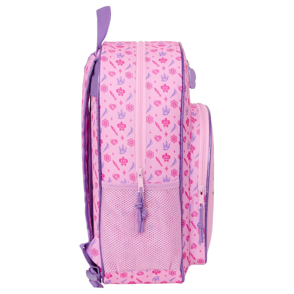 Mochila rosa y lila Kpop Demon Hunters SAFTA con bolsillo frontal - 3