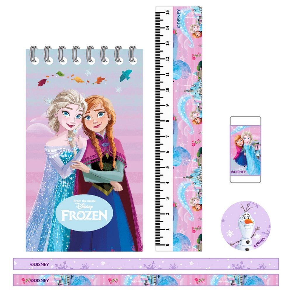 Portatodo transparente Frozen Disney SAFTA con regla y material escolar - 2
