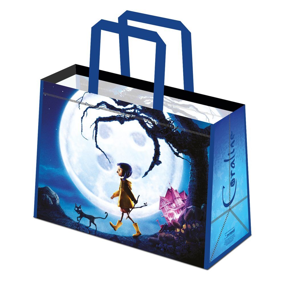 Bolsa shopping Coraline Other World con Coraline bajo la luna