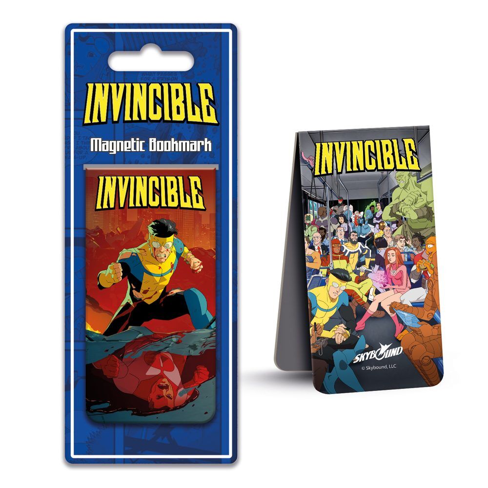 Marcapáginas magnético de Invencible con ilustración de cómic
