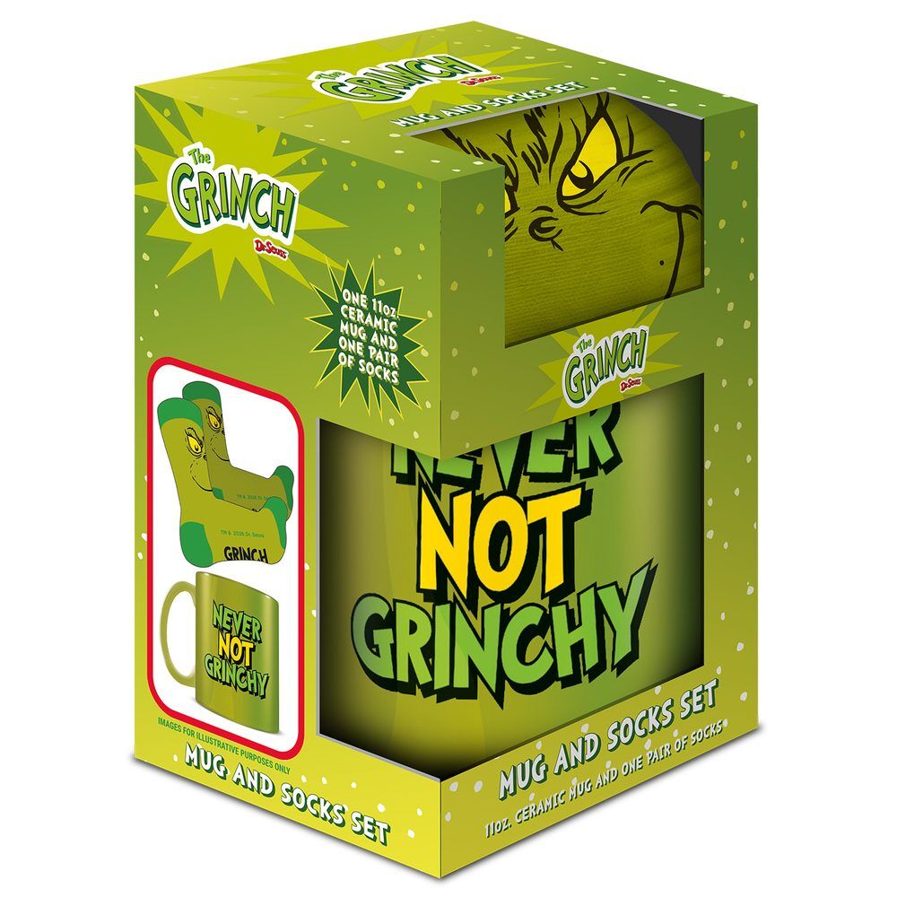 Set The Grinch con taza verde y calcetines a juego - 2