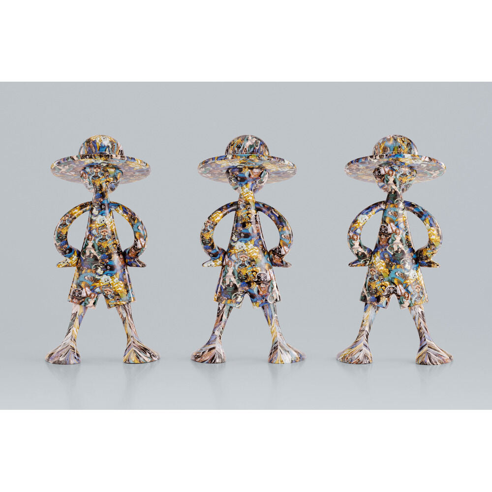 Figura Art Canvas de Luffy de One Piece con diseño multicolor - 10