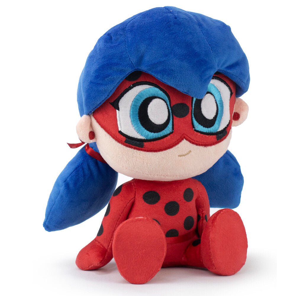 Peluche de Ladybug de 24 cm con traje rojo de lunares y pelo azul - 2