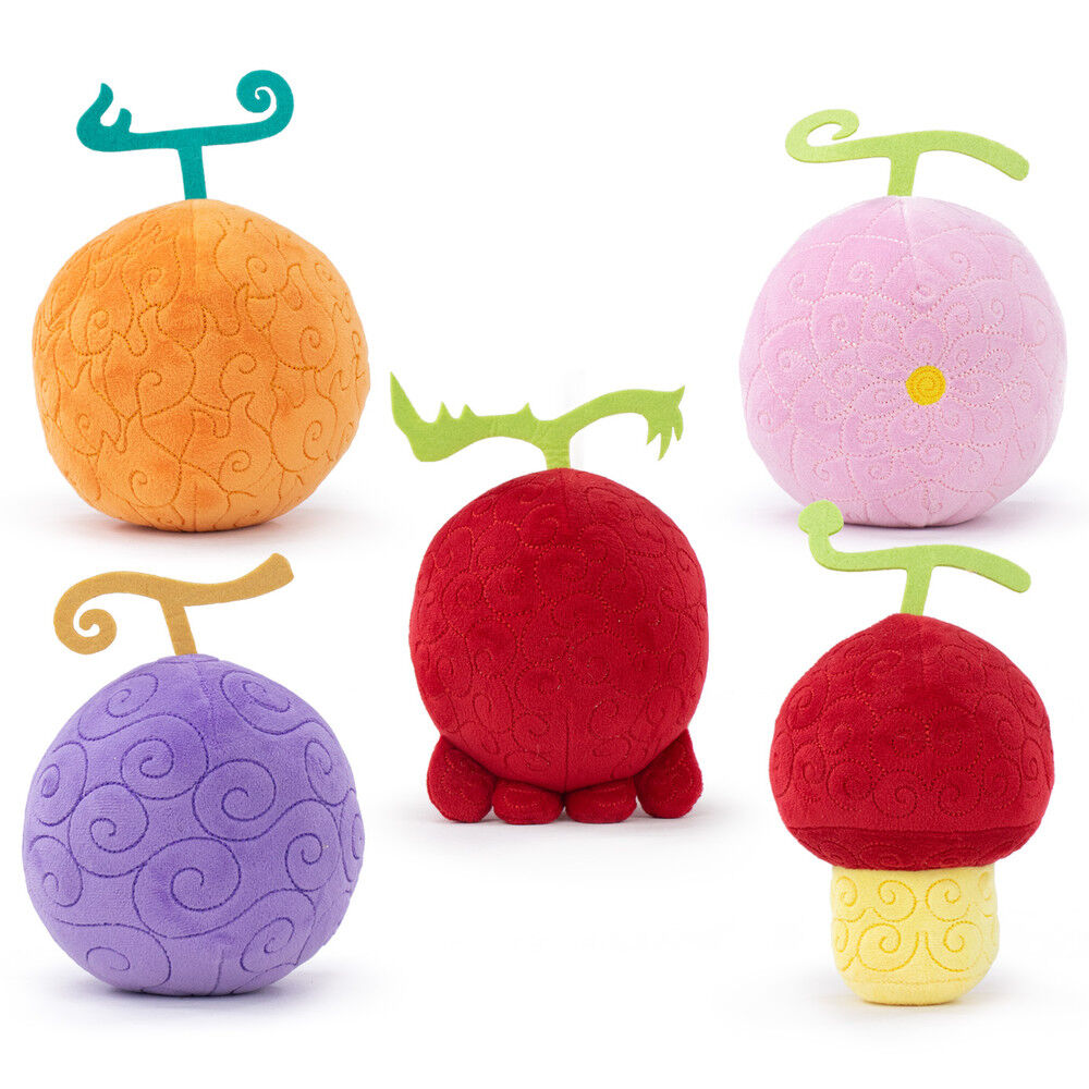 Peluche surtido One Piece Devil Fruits de colores variados