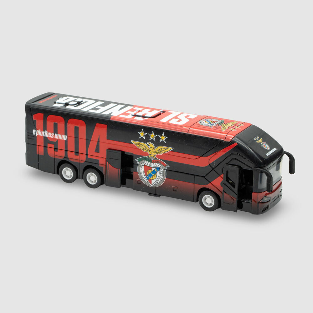 Autobús oficial del Benfica negro y rojo en caja - 3