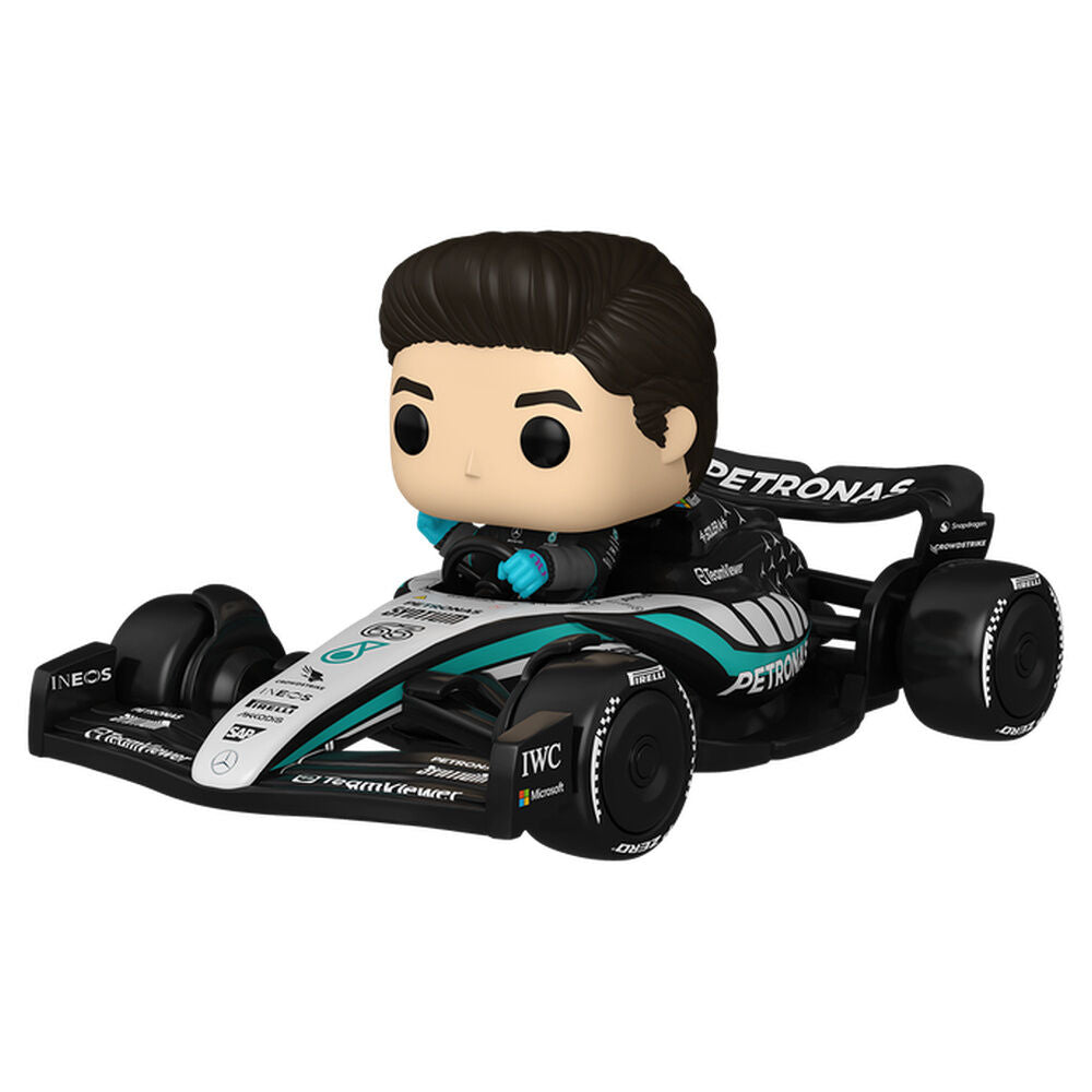Figura Funko POP Rides de George Russell en un monoplaza de Fórmula 1 - 2