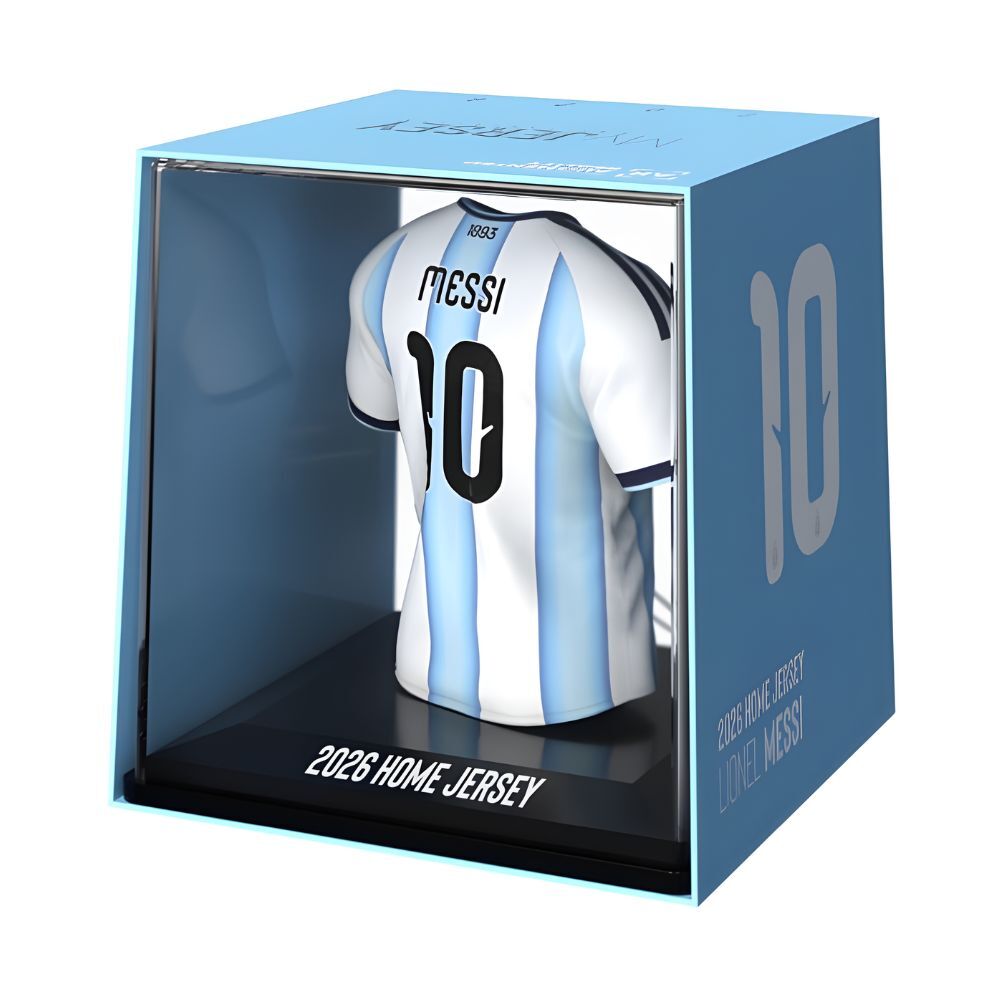 Figura mini camiseta de Messi con dorsal 10 en caja azul - 2