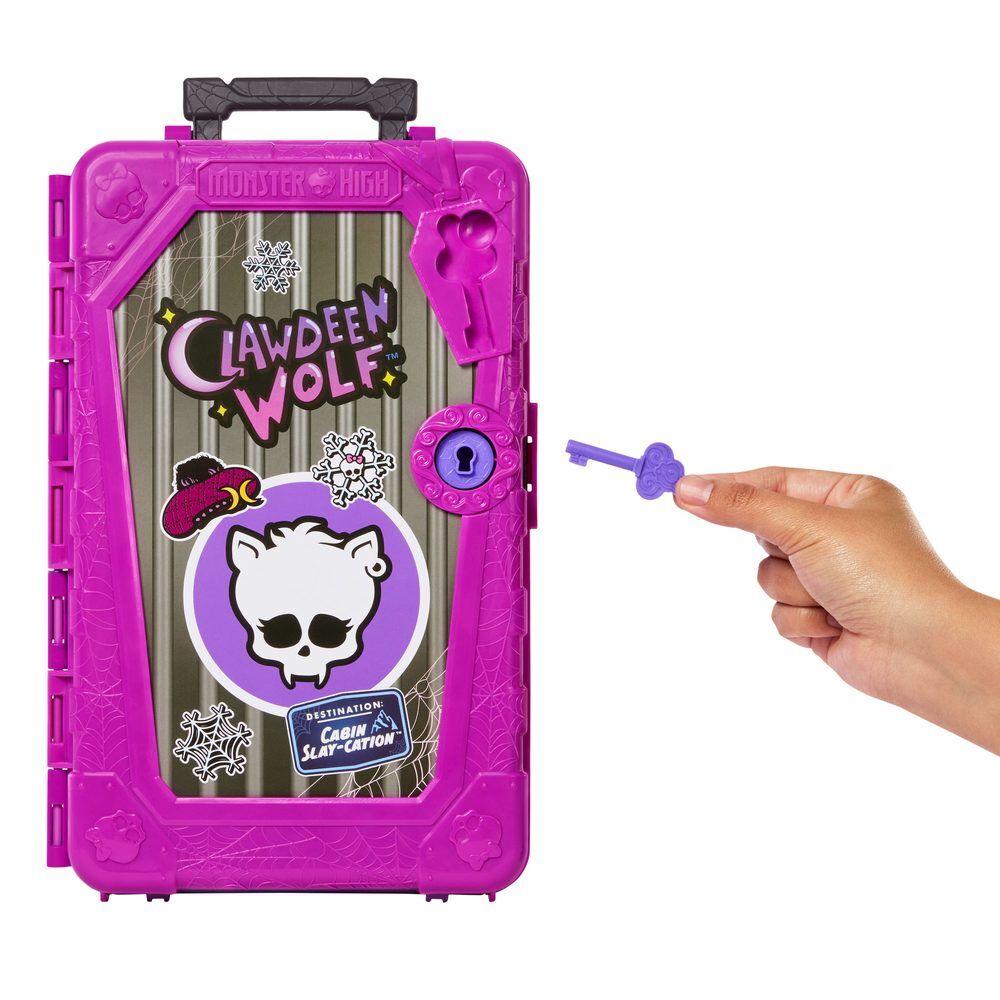 Muñeca Clawdeen Wolf Monster High con armario portátil y accesorios - 5