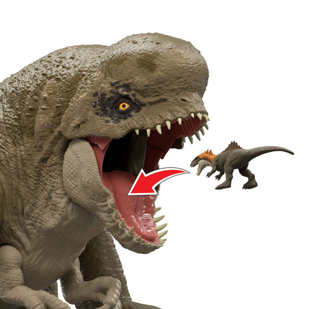 Figura Supercolosal Distortus Rex de Jurassic World con la boca abierta - 5