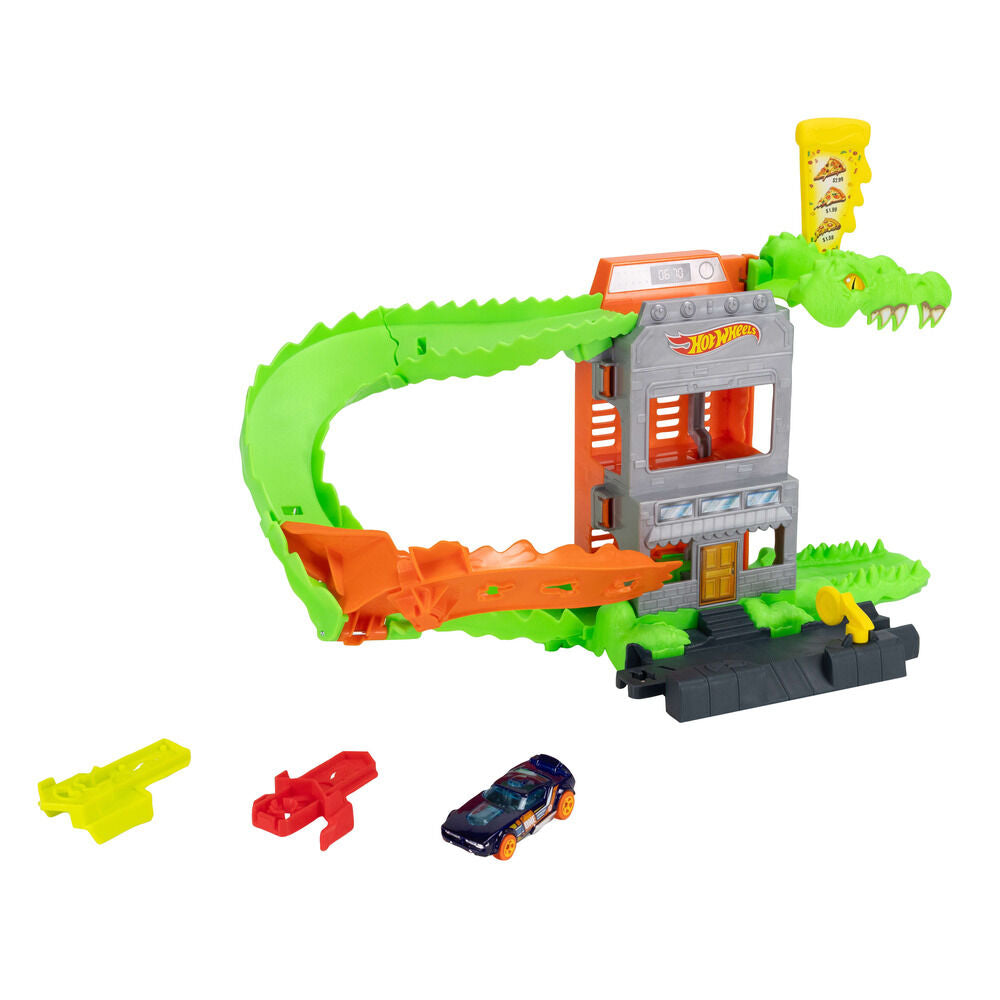 Pista Hot Wheels City Ataque de Cocodrilo con coche - 5