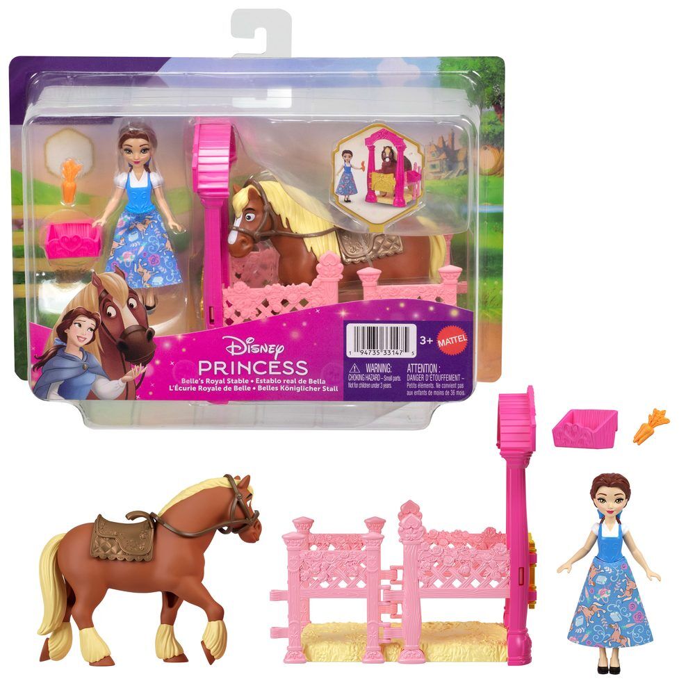 Muñecas Disney Princesas con caballos, establos y accesorios - 4