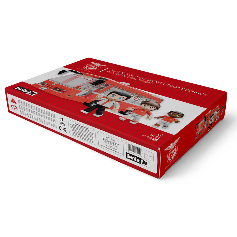 Set NEKO de autobús rojo del Benfica con tres figuras - 8