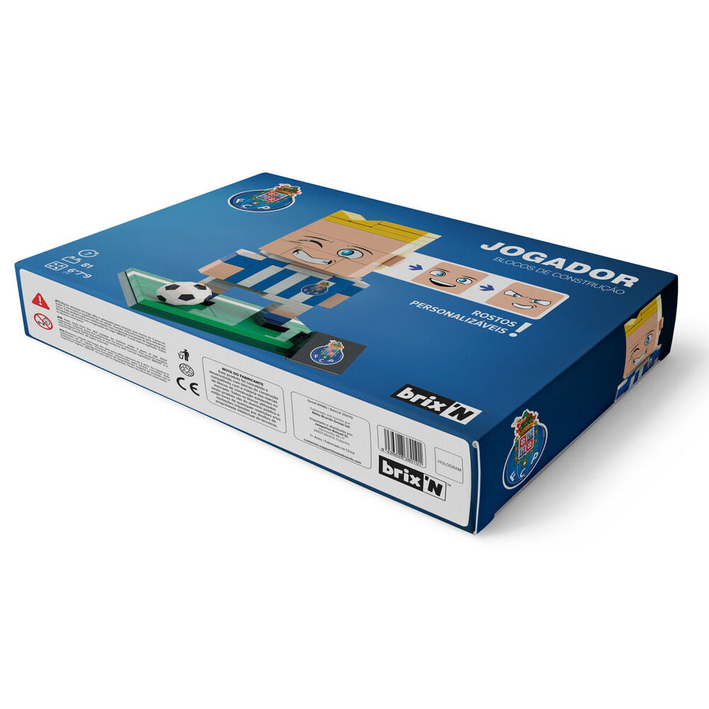 Set NEKO de bloques con jugador del Porto, balón y base - 8