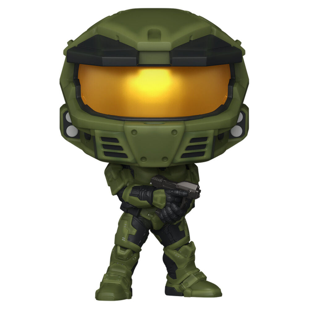 Figura Funko POP de Master Chief de Halo con M6D Magnum en caja - 2