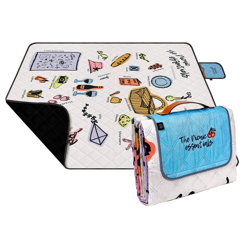 Manta de picnic PERLETTI Ciudad de poliéster con estampado ilustrado