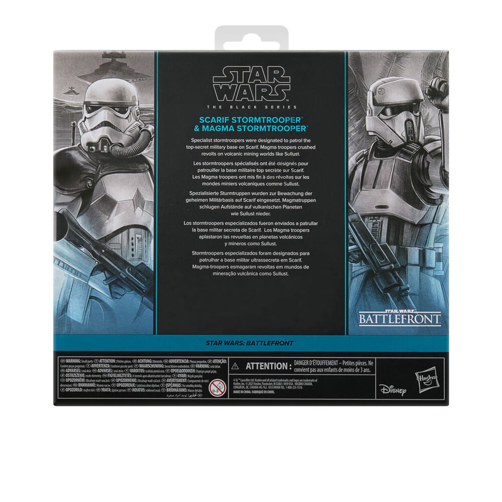 Set de dos figuras Star Wars Battlefront Scarif y Magma Stormtrooper de 15 cm - 17