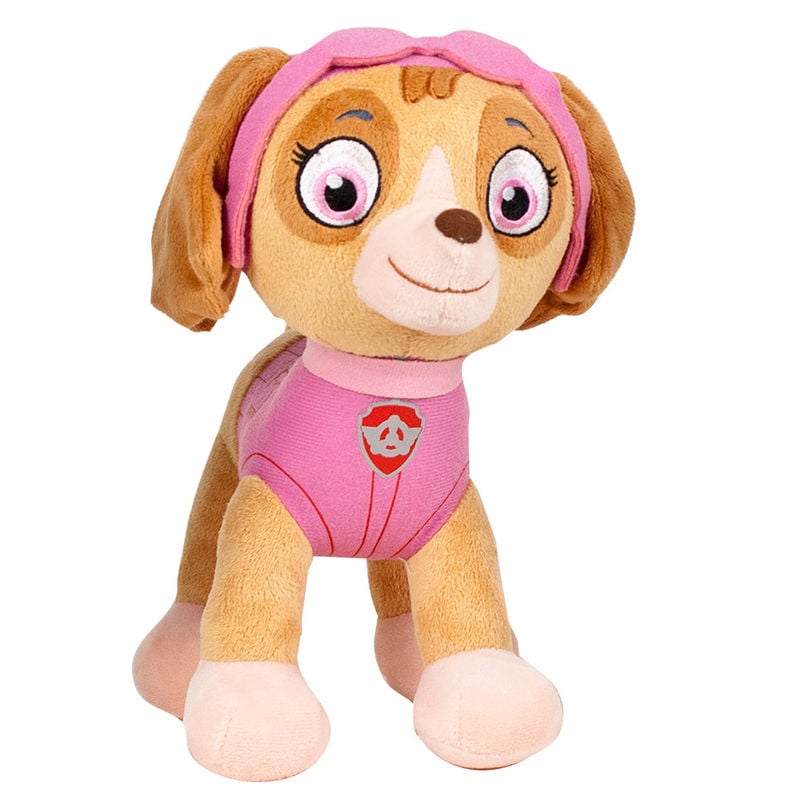 Peluche de Skye de Paw Patrol con traje rosa