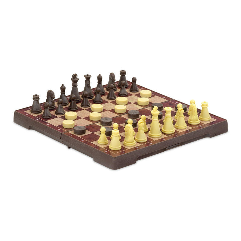 Juego CAYRO de ajedrez y damas magnético plegable - 4