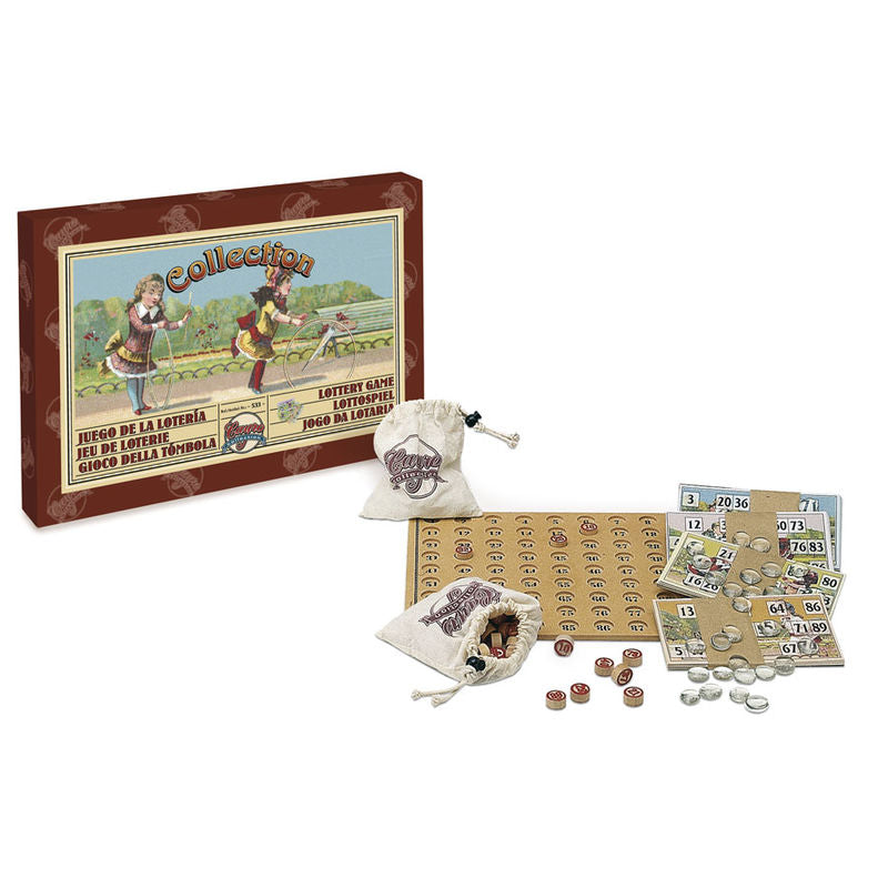 Juego de la Lotería Collection CAYRO con tablero, fichas y cartones retro