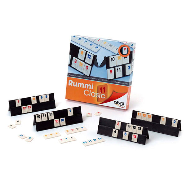 Caja del juego de mesa Cayro Rummi Clasic con fichas numeradas de colores - 4