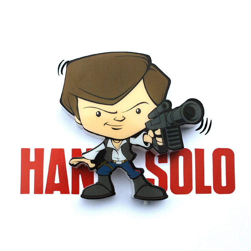Lámpara LED 3D mini de Han Solo con su bláster - 5