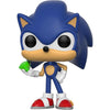Figura Funko POP! de Sonic sosteniendo una esmeralda verde
