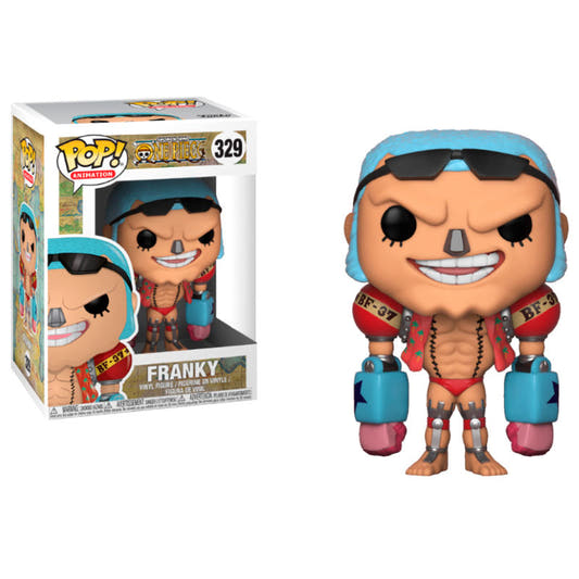 Figura Funko POP! de Franky de One Piece con gafas y brazos azules - 3