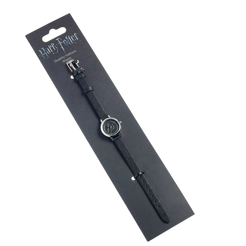 Reloj Deathly Hallows de Harry Potter con esfera oscura y correa azul marino - 3