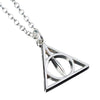Colgante de plata Harry Potter con símbolo de las Reliquias de la Muerte