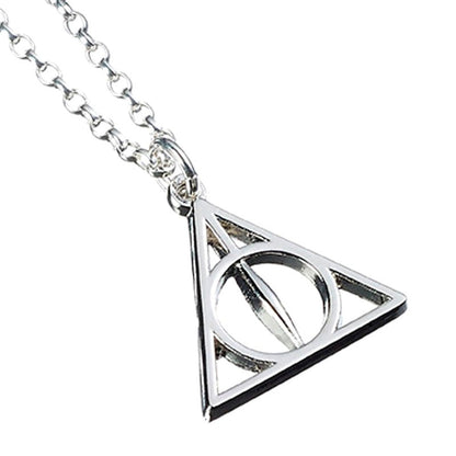 Colgante de plata Harry Potter con símbolo de las Reliquias de la Muerte