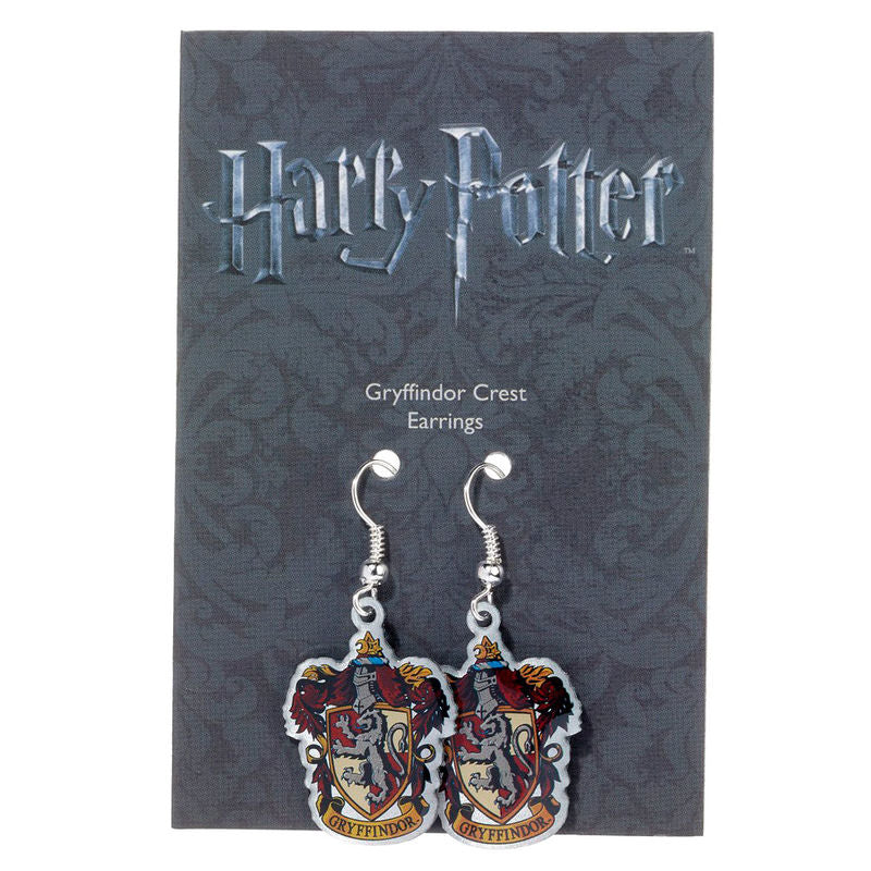 Pendientes colgantes con escudo de Gryffindor de Harry Potter - 2