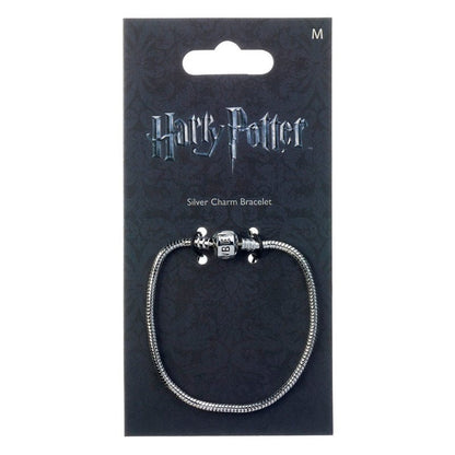 Pulsera plateada Harry Potter con diseño tubular - 2