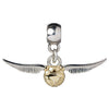 Charm Golden Snitch de Harry Potter con cuerpo dorado y alas plateadas