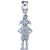 Colgante charm de Dobby de Harry Potter en tono plateado