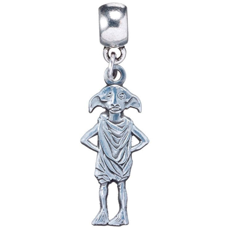 Colgante charm de Dobby de Harry Potter en tono plateado