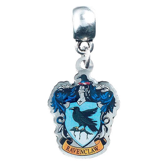Charm colgante con escudo azul de Ravenclaw y cuervo