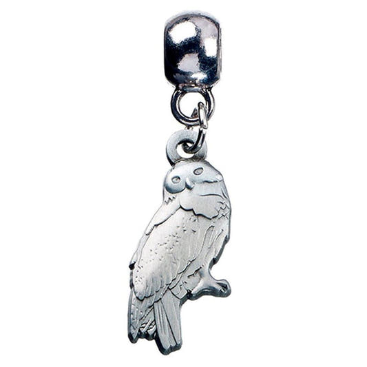 Colgante charm plateado de Hedwig, el búho de Harry Potter