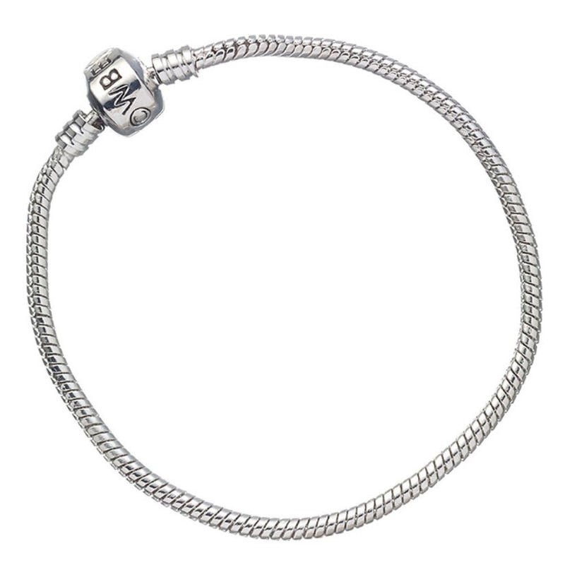 Pulsera plateada Harry Potter con diseño tubular