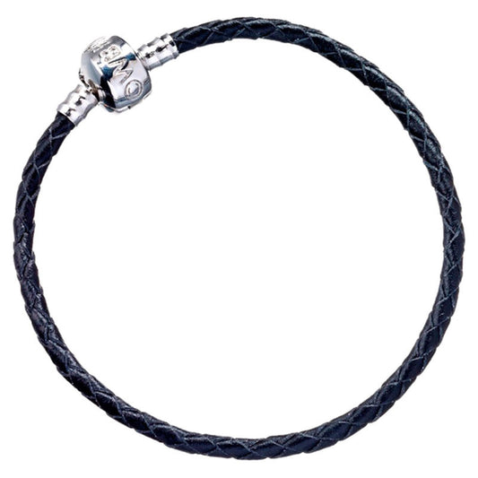 Pulsera Harry Potter de cuero negro trenzado con detalle plateado - 5