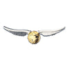 Pin Golden Snitch de Harry Potter con esfera dorada y alas plateadas