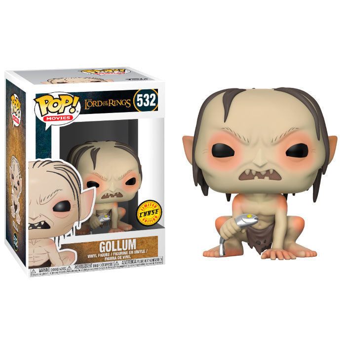 Figura Funko POP! Chase de Gollum de El Señor de los Anillos en caja