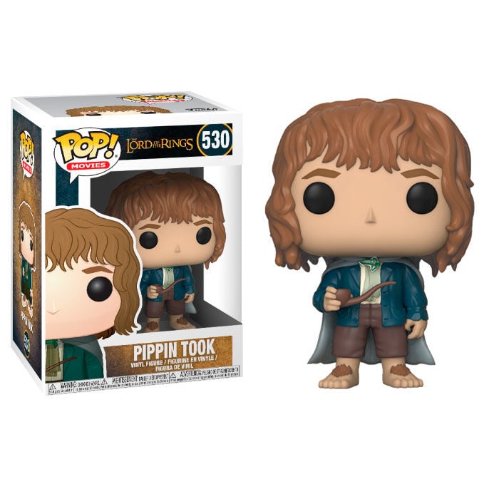 Figura Funko POP! de Pippin Took en caja de El Señor de los Anillos