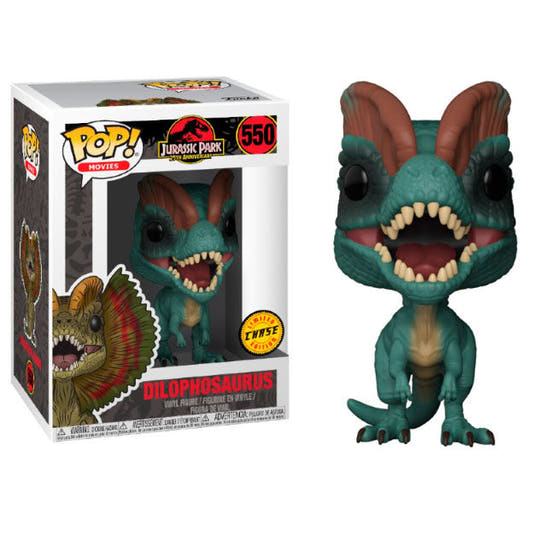 Figura Funko POP! Dilophosaurus Chase de Jurassic Park en caja