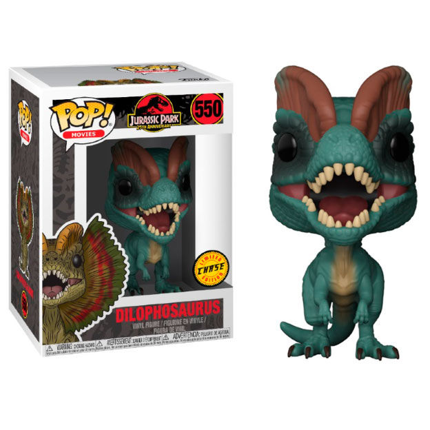 Figura Funko POP! Dilophosaurus Chase de Jurassic Park en caja