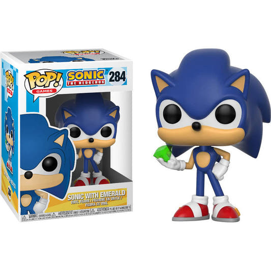 Figura Funko POP! de Sonic sosteniendo una esmeralda verde - 3