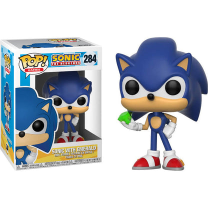 Figura Funko POP! de Sonic sosteniendo una esmeralda verde - 3