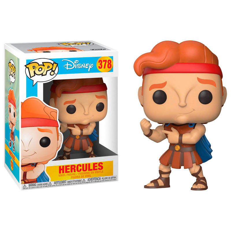Figura Funko POP de Hércules de Disney con capa azul - 2
