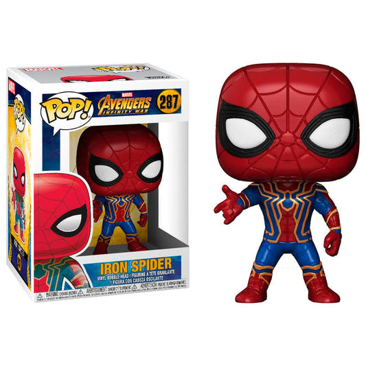Figura Funko POP! de Iron Spider con traje rojo y azul - 2