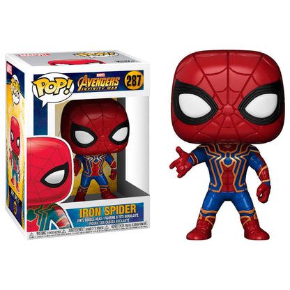 Figura Funko POP! de Iron Spider con traje rojo y azul - 2