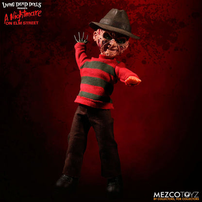 Figura parlante de Freddy Krueger con sombrero y guante de cuchillas - 5
